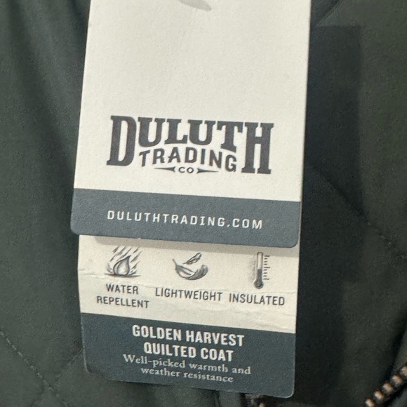 NWT Duluth trading company Women's Golden Harvest Quilted Coat size Medium - Picture 4 of 8